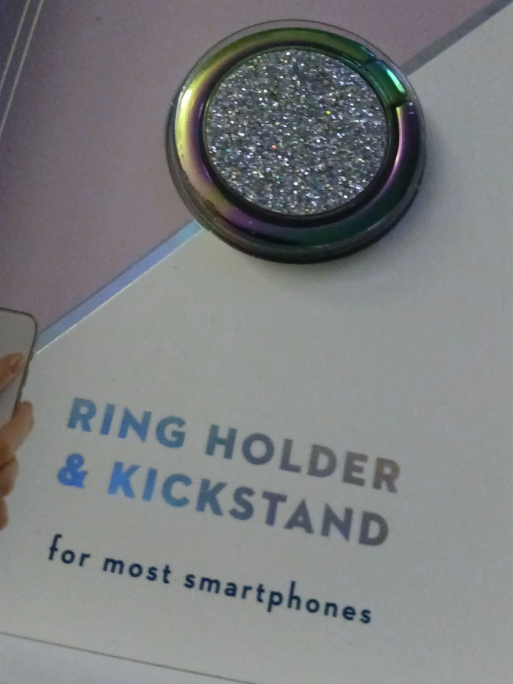 💥 Dabney Lee Glitter & Chameleon 🌈 Ring Holder & Kickstand
